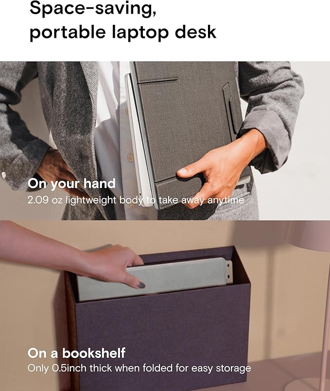 MOFT Folding Laptop Stand Lap Desk, Portable & Mini Computer Stand Laptop Desk - Image 5