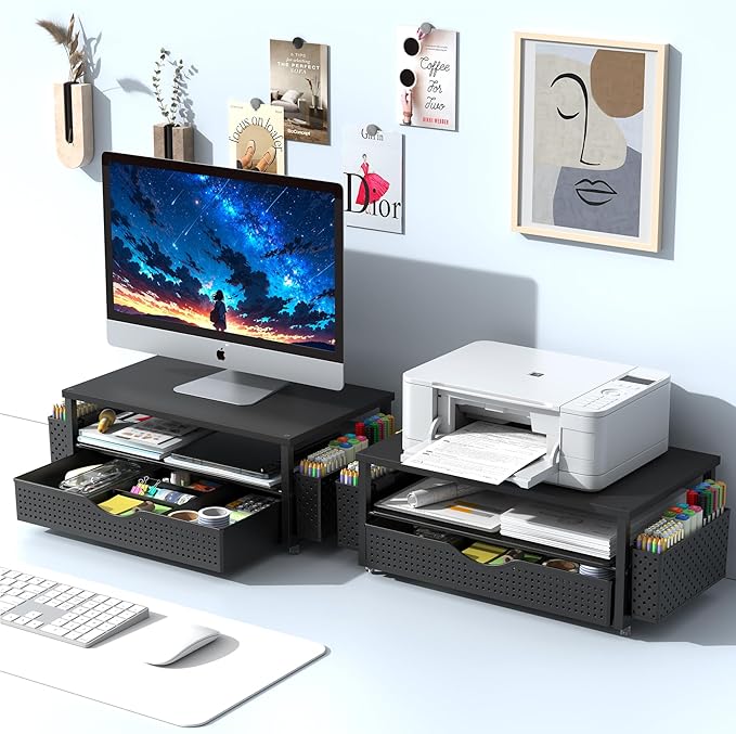 Desk Organizer and Accessories, Computer Monitor Stand Riser - Image 7