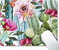 Cactus Painting Mouse Pad, Natural Floral Mousepad by EASTSMOOTH