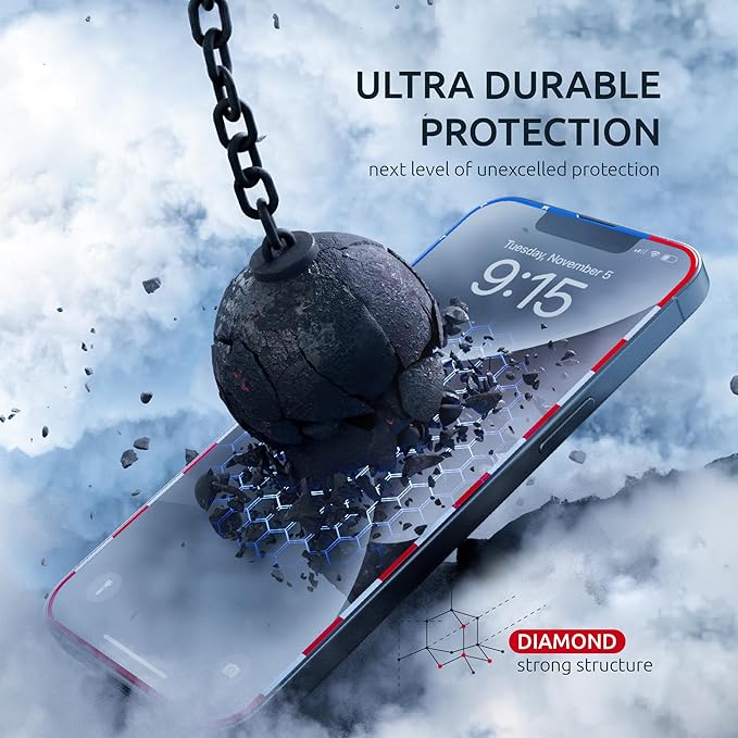 Screen Protector for iPhone 16e/14/13Pro/13-2 Pack - Image 5