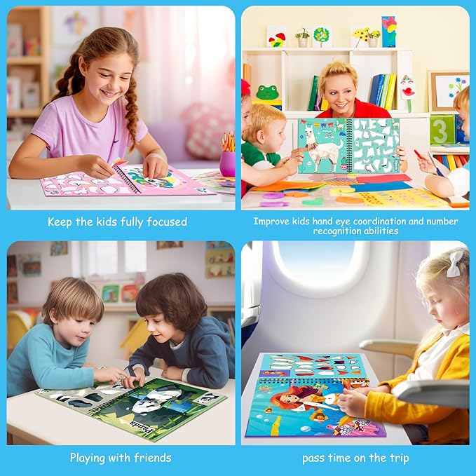 homicozy 4PCS Sticker Paint Books - Image 4