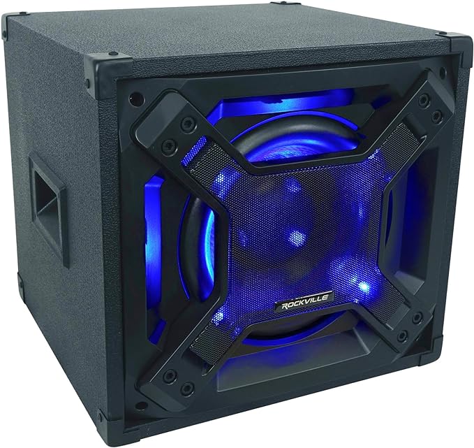 Rockville BASS Blaster 10 750W Powered 10" Home Theater Subwoofer Sub, LED by Rockville