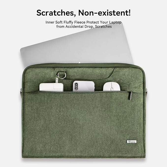 Voova Laptop Bag 15.6 Inch, Waterproof Computer Sleeve Carrying Case - Image 2