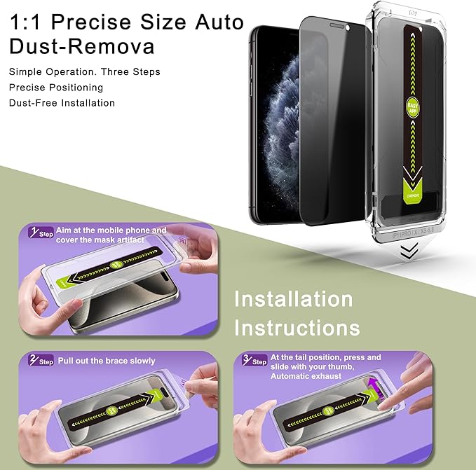 9H Tempered Glass, Full Coverage, Anti-Fingerprint, Auto Dust Removal, - Image 3