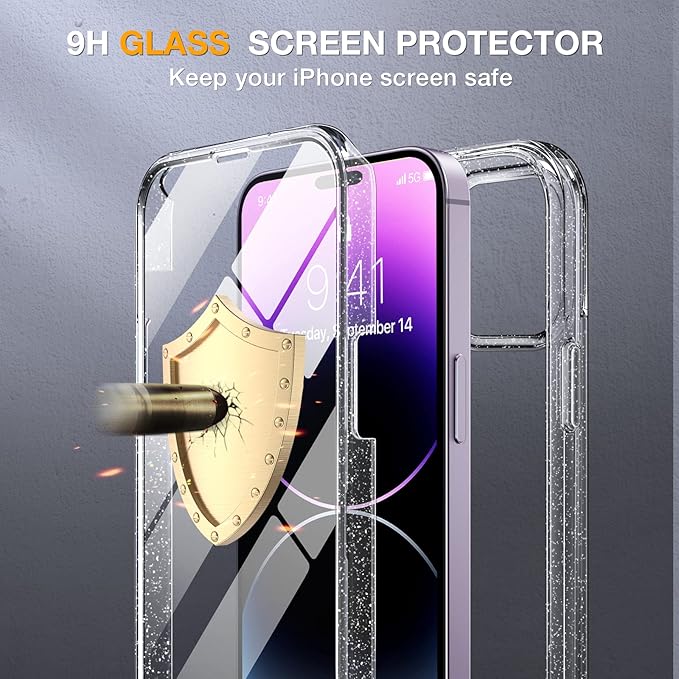 Miracase Glass Series Designed for iPhone 14 Pro Case 6.1 Inch, Upgrade - Image 4