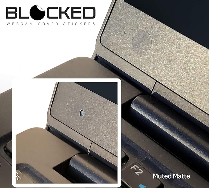 BLOCKED Stackable Webcam/Camera Vinyl Covers | 57 Low-Tack Restickable Webcam - Image 3