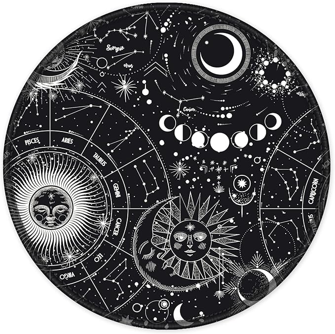 ITNRSIIET Round Mouse Pad with Stitched Edge Premium-Textured Waterproof by +ITNRSIIET