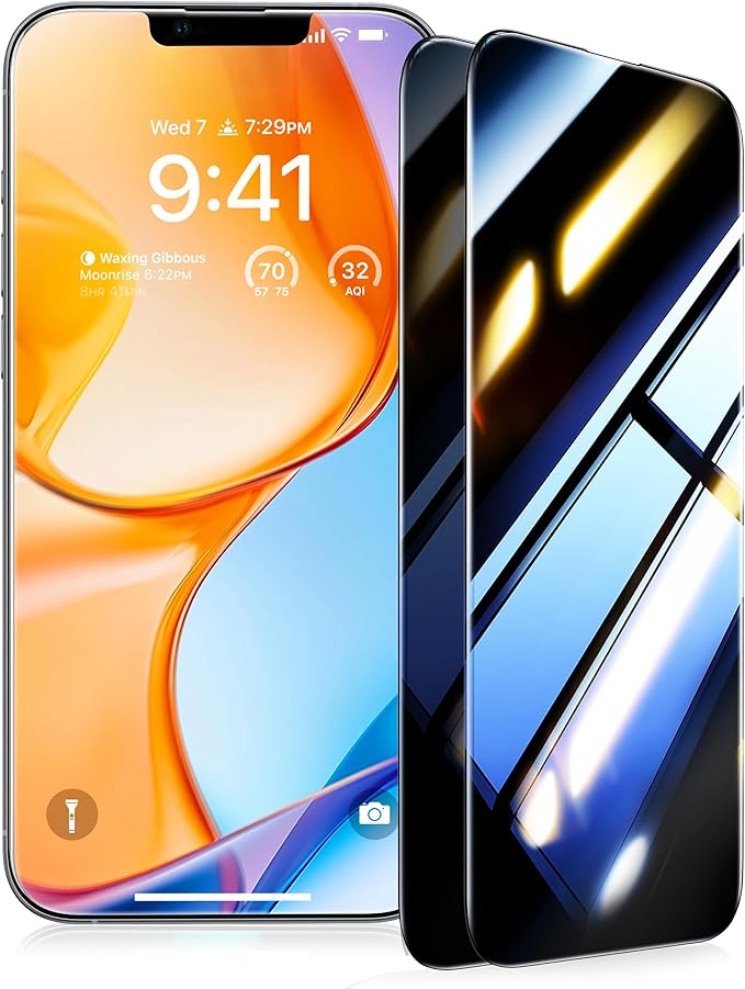 UltraGlass Ultra 9H+ Glass for iPhone 13 Pro Max Privacy Screen Protector Glass by UltraGlass