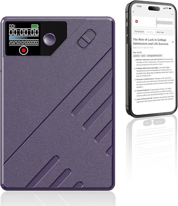 Ai Voice Recorder, Note Voice to Text Recorder W/Magnetic Case, App Control - Image 8