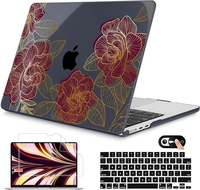 Mektron for 2025 M4 MacBook Air 13.6 Inch A3240 Case Fits 2023 A2681 M2 2024 by Mektron