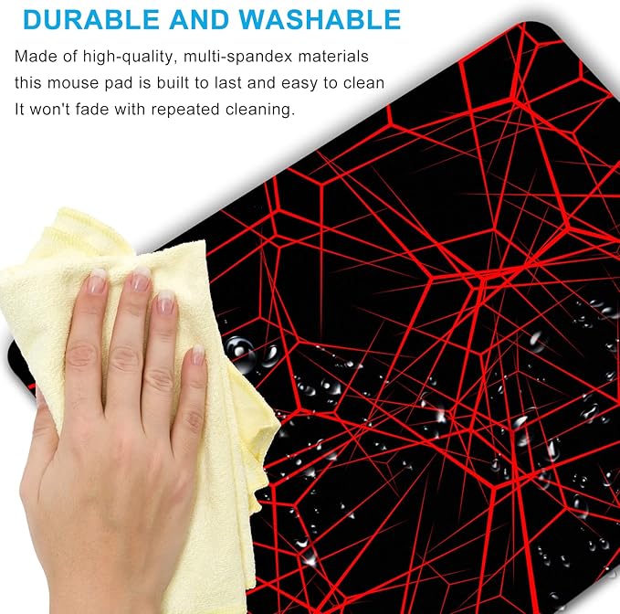 Abstract Lines Mouse Pad Personalized Design, Non-Slip Surface, Rubber Base - Image 5
