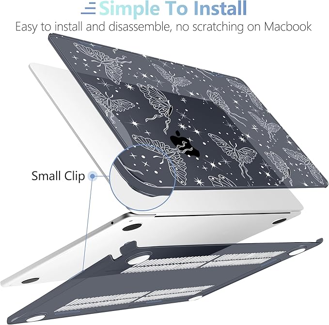 MEEgoodo Case for MacBook Air M4/M3/M2 13.6 inch 2025 2024 2022, Fit Model - Image 5