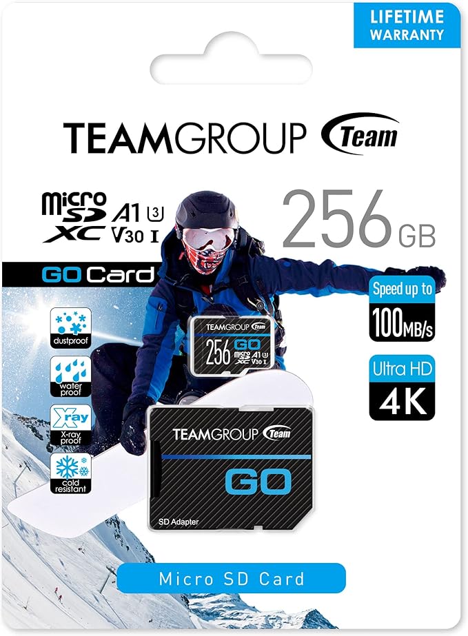 TEAMGROUP GO Card 256GB Micro SDXC UHS-I U3 V30 4K - Image 7