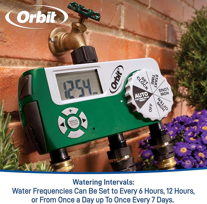 Orbit 56082 3-Outlet Programmable Digital Hose Watering Timer - Image 3
