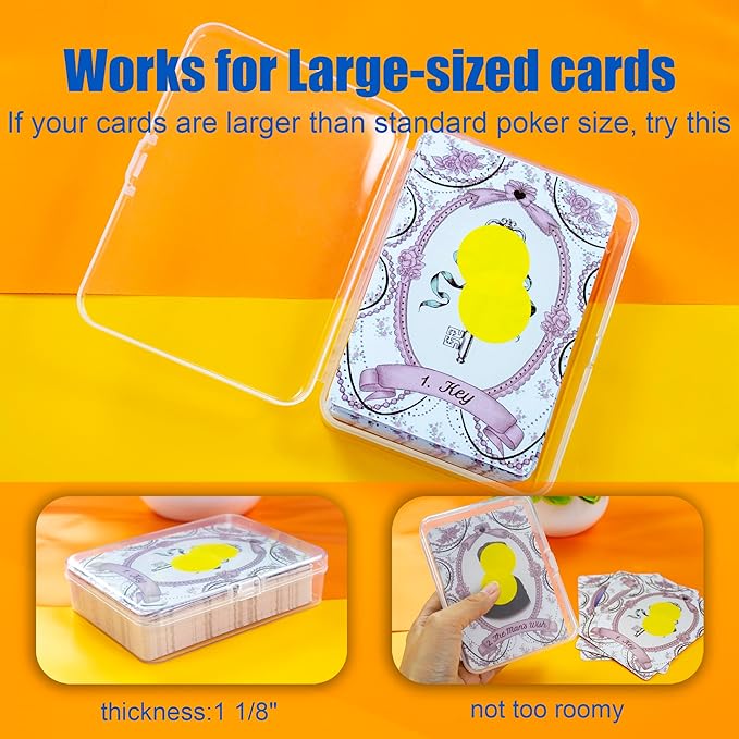4 Pcs Playing Card Case, for Go Fish/Old Maid/Oracle Card/Other Larger Than - Image 3