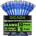GearIT Cat 6 Ethernet Cable Pack by GEARit