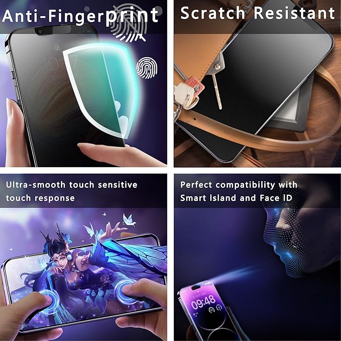 9H Tempered Glass, Anti-Glare, Full Coverage, Anti-Fingerprint, Auto Dust - Image 6