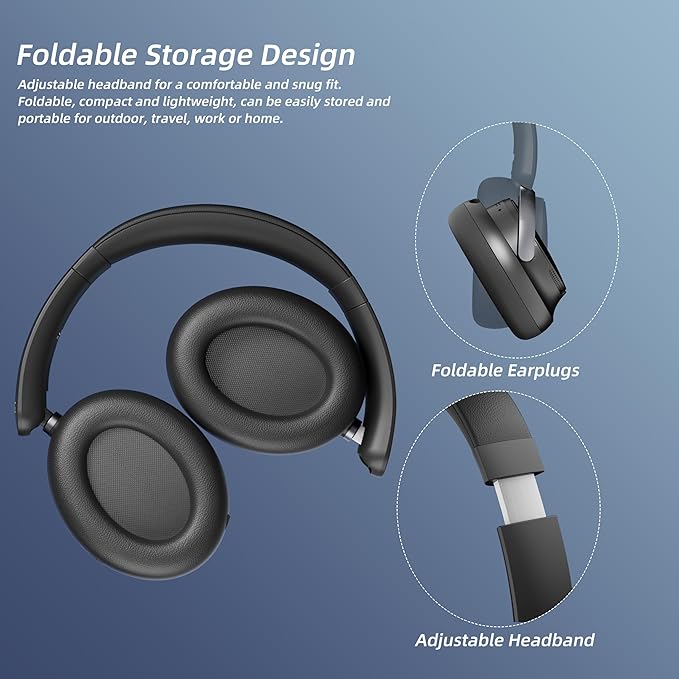 Active Noise Cancelling Headphones, Wireless Headphone - Image 6