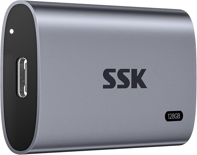 SSK 128GB SSD External Hard Drive, Portable SSD Up to 550MB/s Fast Solid State - Image 8