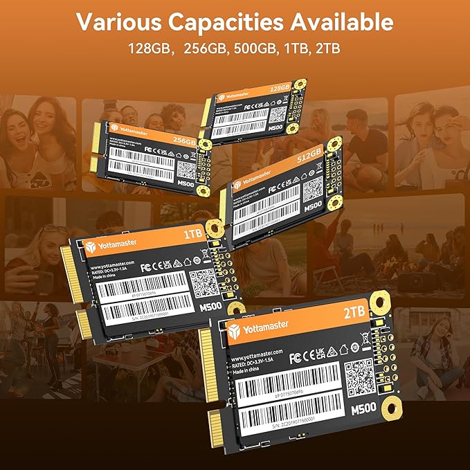 Yottamaster M500 1TB mSATA SSD SATA III 6Gb/s, mSATA Internal Solid State Drive - Image 3