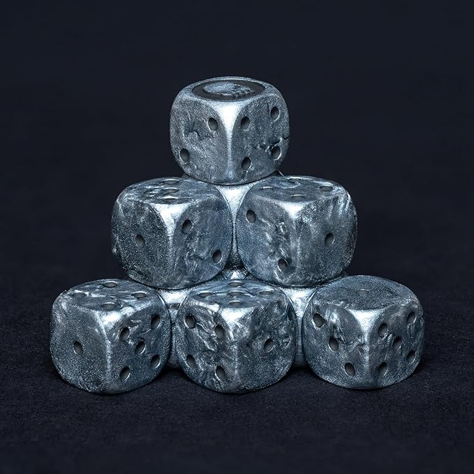 D6 Dice Set – 10× Six-Sided Resin Dice - Image 3