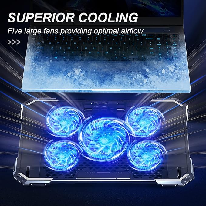 Upgrade Laptop Cooling Pad, Gaming Laptop Cooler - Image 2