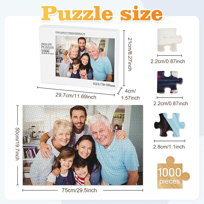 Easycosy Custom Photo Puzzles 1000/500/300 Pieces - Image 2