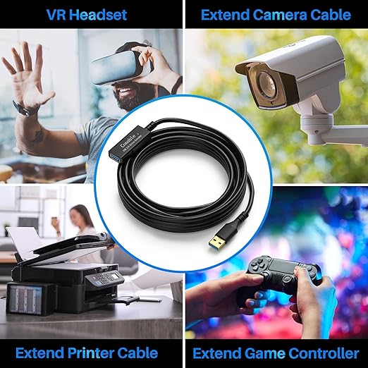 USB 3.0 Active Extension Cable 25 Feet, Long USB Type-A Male to Female Extender - Image 6