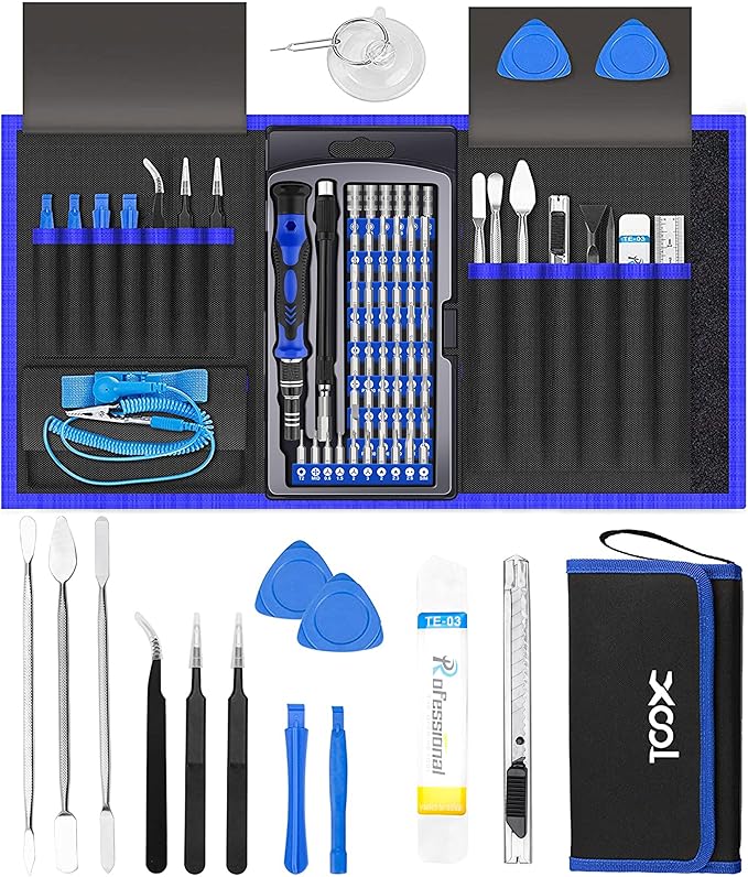 XOOL 82 in 1 Precision Screwdriver Set, Magnetic Electronics Repair Tool Kit by XOOL