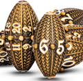 ARUOHHA DND Metal Dice Antique Gold Dragon Egg Dice by ARUOHHA