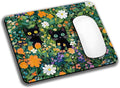 Cute Flowers Black Cats Mouse Pads by EASTSMOOTH
