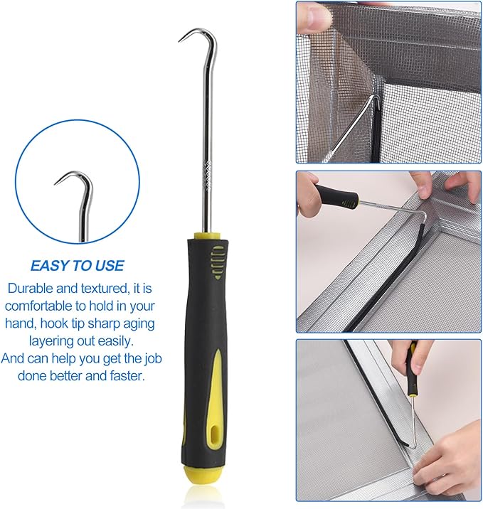 BAYTORY Window Screen Repair Kit, Nylon Roller Tool - Image 3