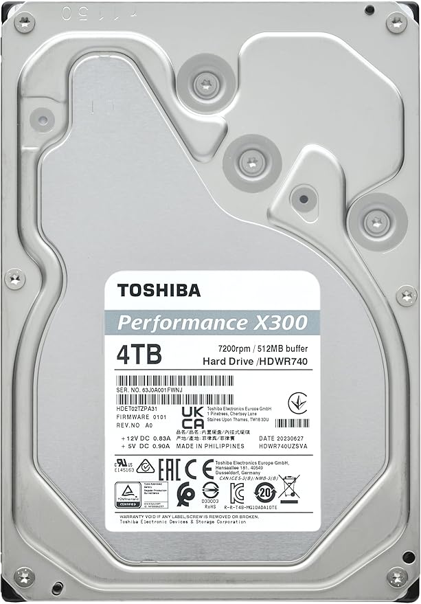 Toshiba X300 4TB Performance & Gaming 3.5-Inch Internal Hard Drive – CMR SATA 6 - Image 5