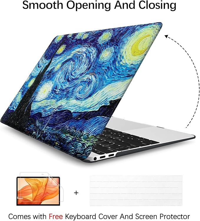 Compatible with MacBook Pro 13 inch Art Case Skin, 2020-2018 Release A1708 - Image 3