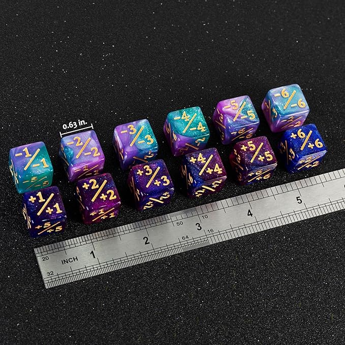 48 PCS MTG Counter Dice Magic The Gathering Counters Status Tokens Starry Sky - Image 3