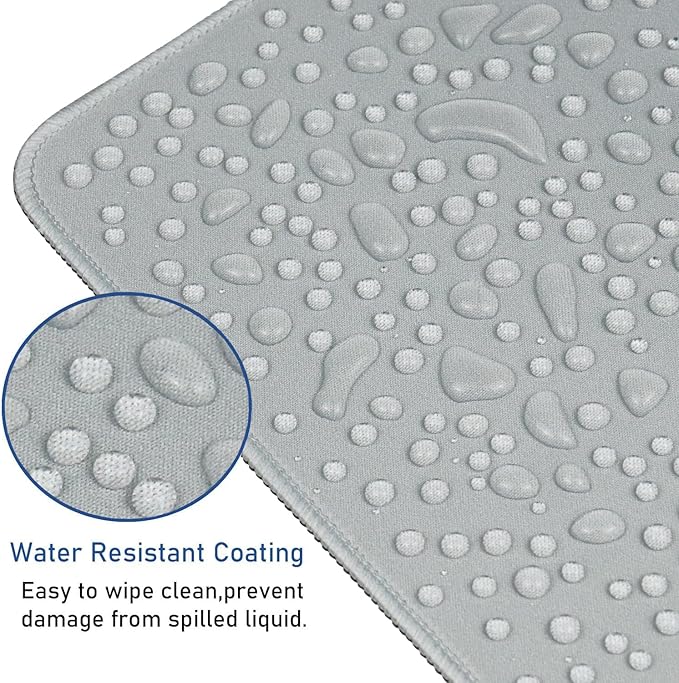 Large Gaming Mouse Pad with Stitched Edges, Durable Non-Slip Natural Rubber Base - Image 4
