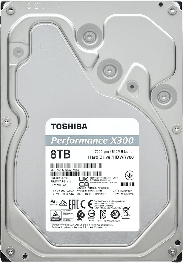 Toshiba X300 8TB Performance & Gaming 3.5-Inch Internal Hard Drive – CMR SATA 6 - Image 5
