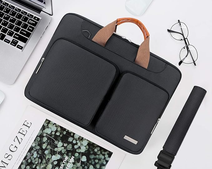 Lacdo 360° Protective Laptop Shoulder Bag, 16 inch Laptop Sleeve Case - Image 7