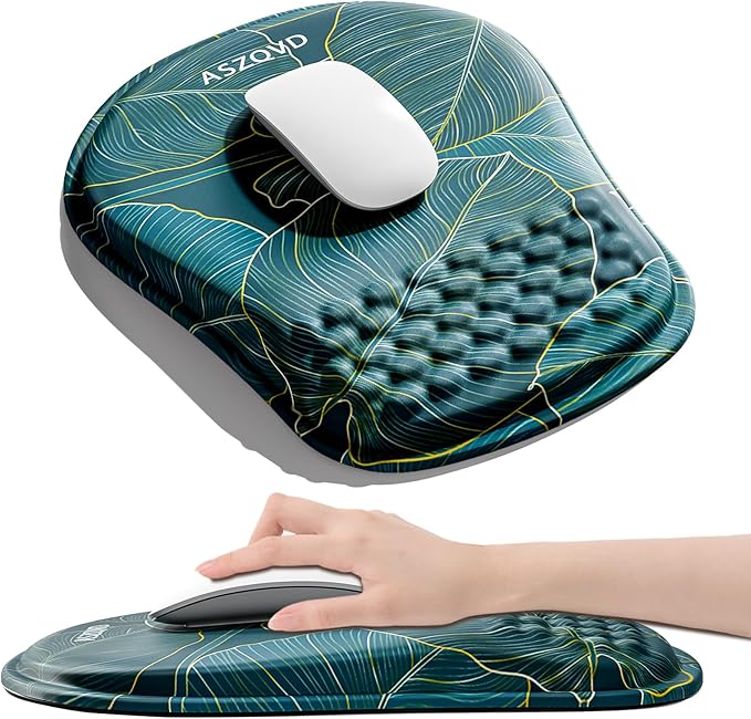 Mouse Pad with Wrist Rest, Ergonomic Mousepads with Wrist Support, Soft Lycra by Unknown