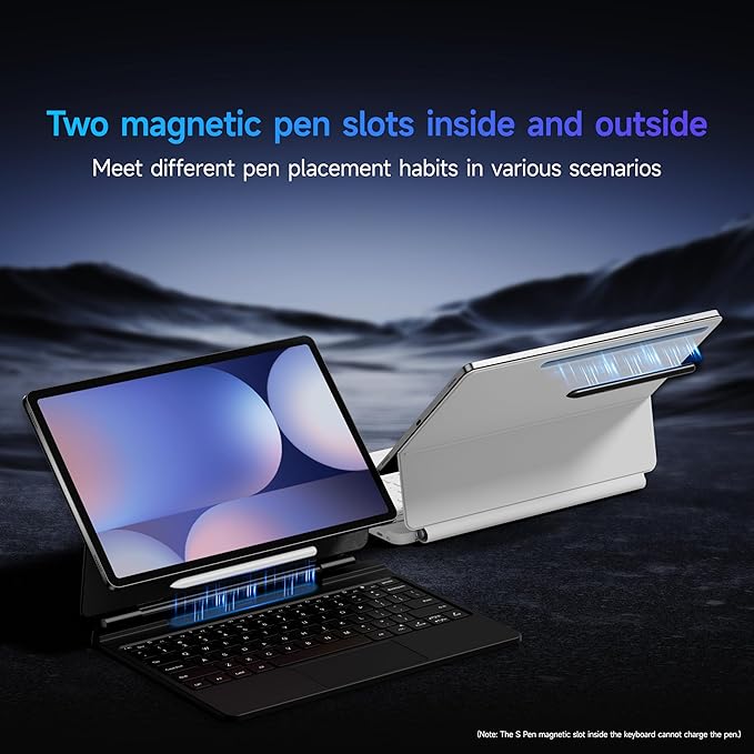 HOU Keyboard for Samsung Galaxy Tab S10+ Plus/S9+ Plus/S9 FE+ Plus/S8+ Plus/S7+ - Image 6