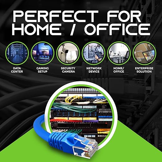 GearIT 24-Pack, Cat5e Ethernet Patch Cable 1 Foot - Image 3