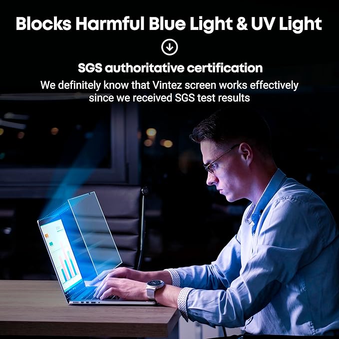 14 inch Blue Light Blocking Screen Protector Panel - Image 5