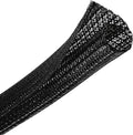 CrocSee 10ft - 1/4 inch Braided Cable Management Sleeve Cord Protector - by CrocSee