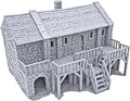 Black Rock Barracks by Printable Scenery, 3D Printed Tabletop RPG Scenery and by EnderToys
