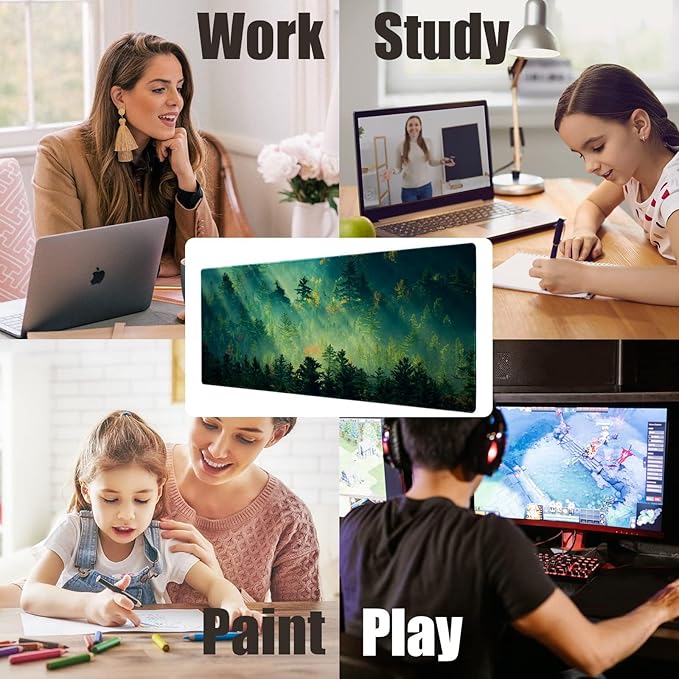 Galdas Mouse Pad, Office Desk Mat Large Gaming Keyboard Pad Durable Stitched - Image 8