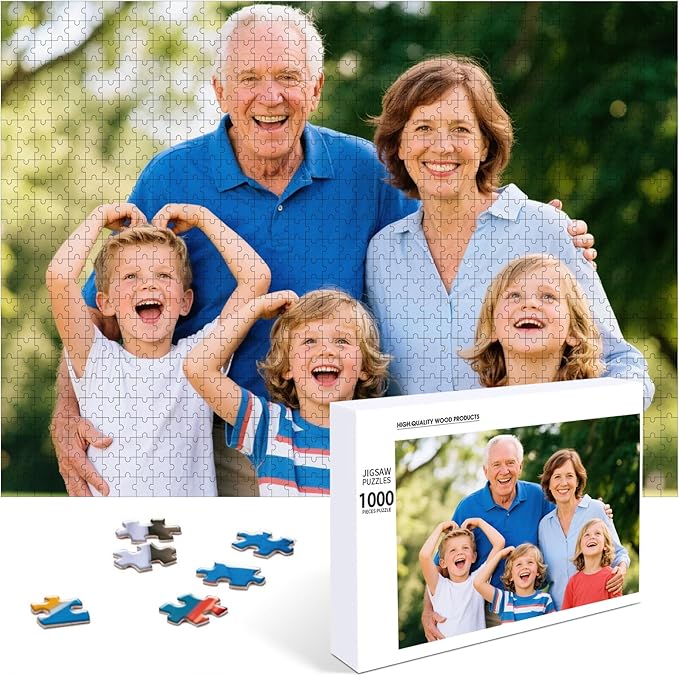 Personalized Photo Puzzle with Glossy Finish – Custom Jigsaw Puzzle by Custom