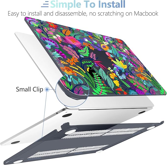 MEEgoodo Case for MacBook Air M4/M3/M2 13.6 inch 2025 2024 2022, Fit Model - Image 5