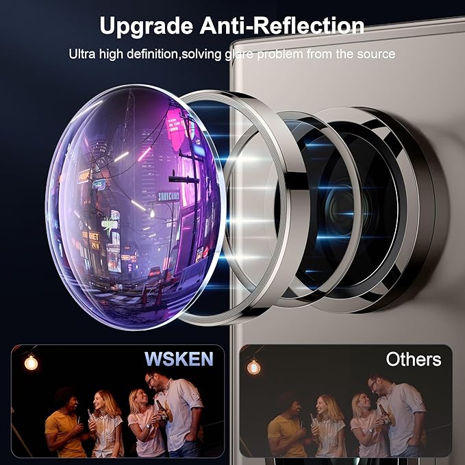 WSKEN for Samsung Galaxy S24 Ultra Camera Lens Protector, Ultra Thin Scratch - Image 2