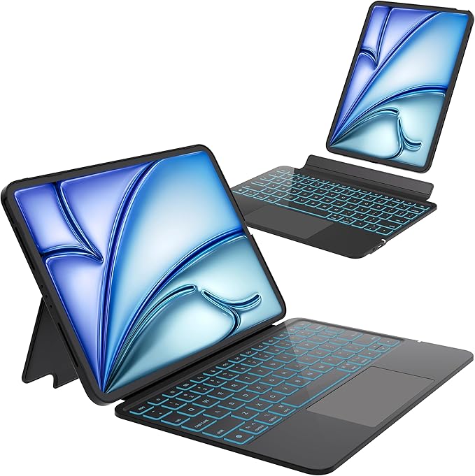 Keyboard Case for iPad Air 11 inch, Magnetic Detachable Keyboard Case for iPad by Otuoor