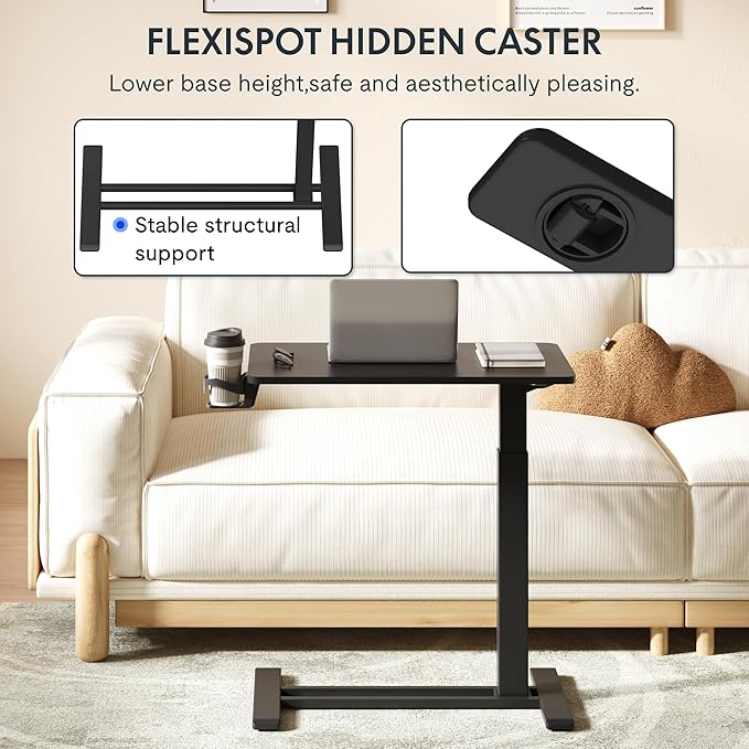FLEXISPOT H7 Adjustable Overbed Bedside Table - Image 3